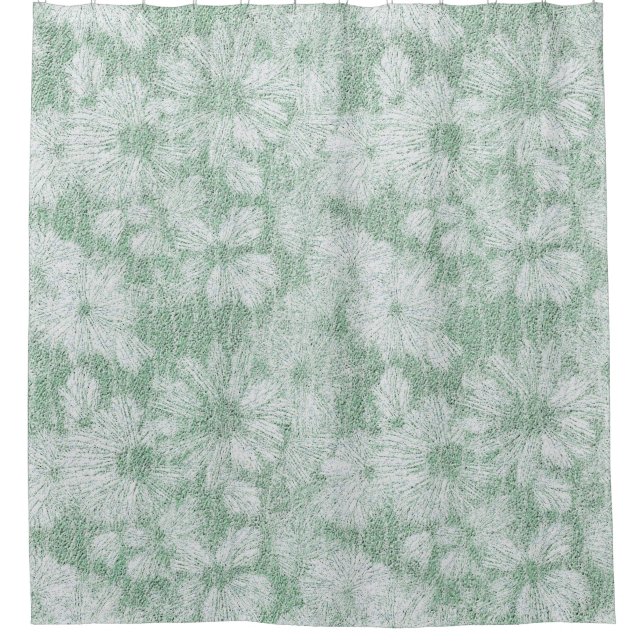 Shattered Daisy Textured in Soft Mint Green (Front)