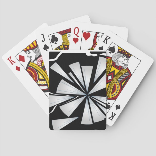 "Shattered" digital image of shattered glass Playing Cards (Back)