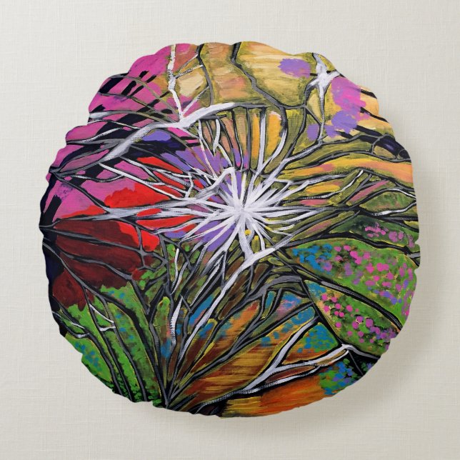 Shattered Dream Round Pillow (Front)