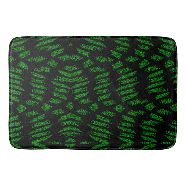 Shattered Emeralds Bath Mat (Front)