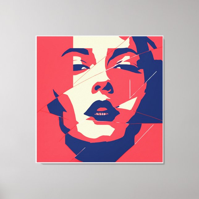 Shattered Gaze Canvas Print (Front)