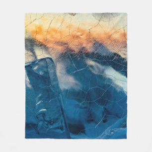Shattered glass fleece blanket
