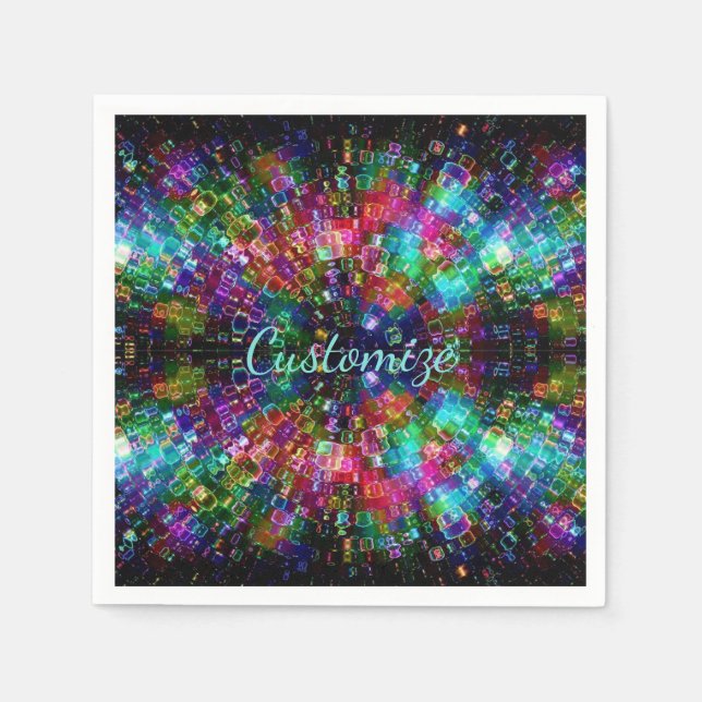 Shattered Glass Spiral Napkins 2 (Front)