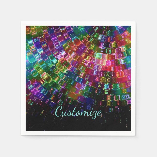 Shattered Glass Spiral Napkins 3 (Front)