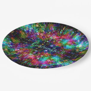 Shattered Glass Spiral Paper Plates 2