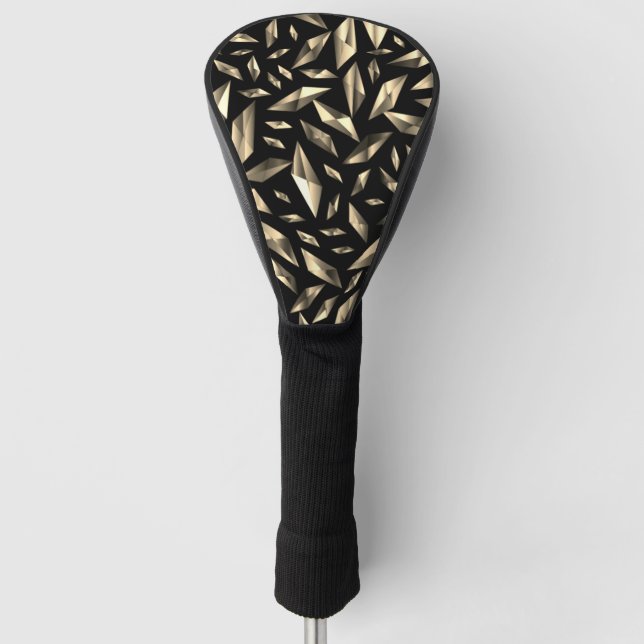 Shattered Gold Golf Head Cover (Front)