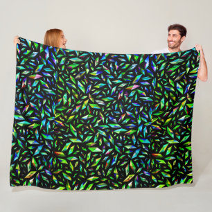 Shattered Green Fleece Blanket