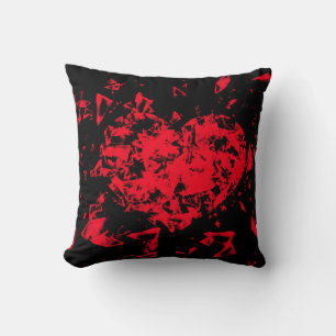 Shattered Heart Throw Pillow