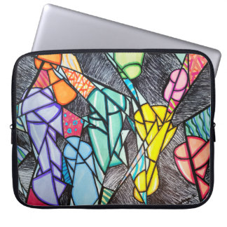 Shattered Light: Inspired Abstract Laptop Sleeve