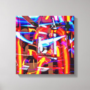 shattered lights canvas print