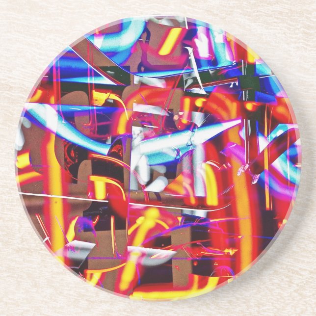 shattered lights coaster (Front)