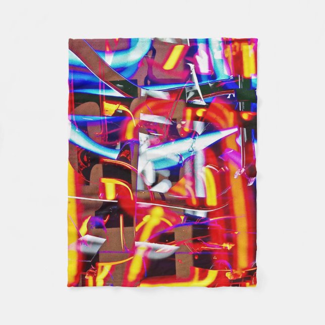 shattered lights fleece blanket (Front)