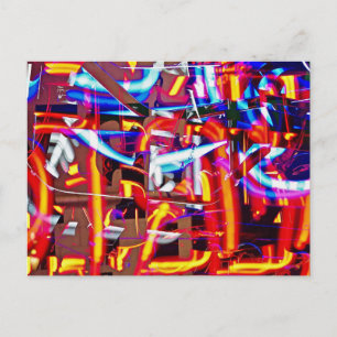 shattered lights holiday postcard