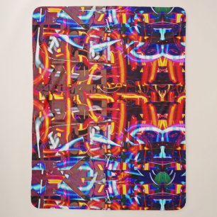shattered lights sherpa blanket