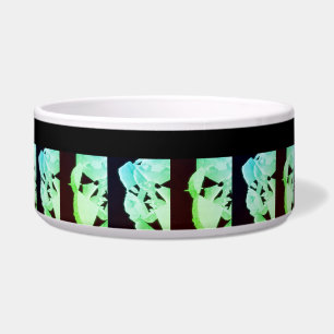 Shattered marble abstract modern art white green