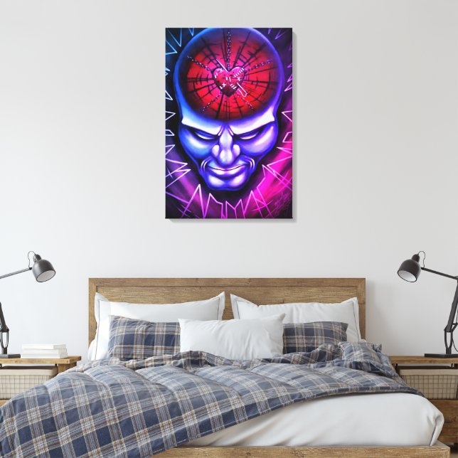 “Shattered Mind” Canvas Print (Insitu(Bedroom))