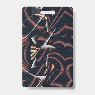 Shattered Puzzle Pattern Badge