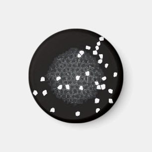 Shattered Puzzle Pattern Kitchen Magnet