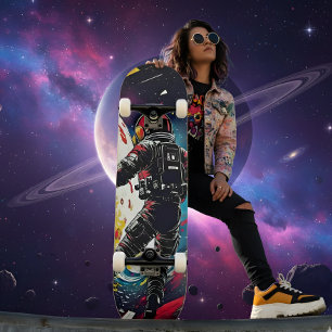 Shattered Reality - Cosmic Cruiser Astronaut Skateboard