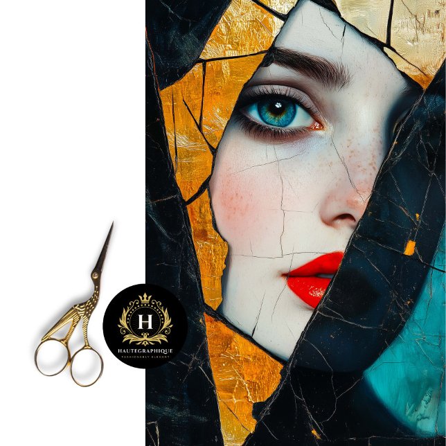 Shattered Reflection Abstract Art Decoupage Tissue Paper (Creator Uploaded)