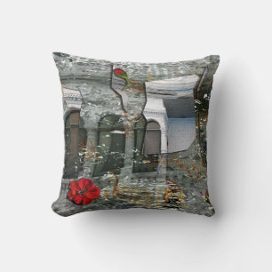 Shattered, Scattered & Wrapped Throw Pillow