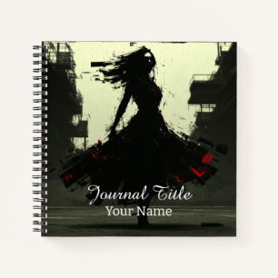 Shattered Silhouette Journal — Custom Name & Title