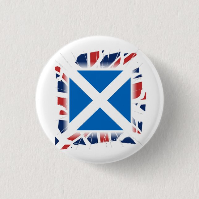 Shattered Union Badge 1 Inch Round Button (Front)