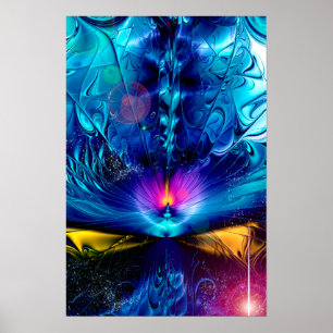 Shattering Abstract Poster
