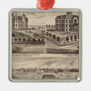 Shattuck School, Faribault Willis Hall, Minnesota Metal Ornament