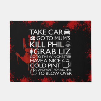 Shaun du tapis de porte de citation d'inspiration