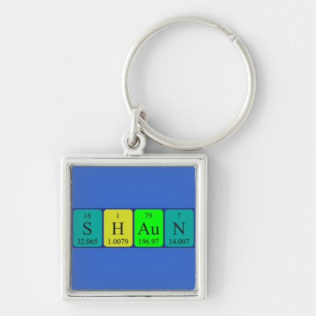 Shaun periodic table name keyring (Front)
