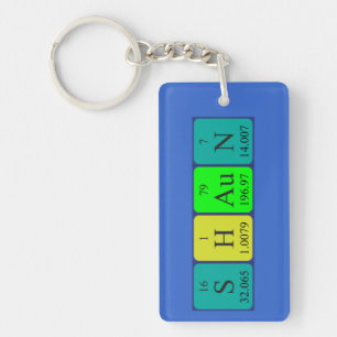 Shaun periodic table name keyring