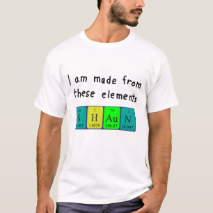 Shaun periodic table name shirt