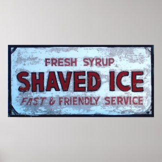 Shaved Ice Vintage sign