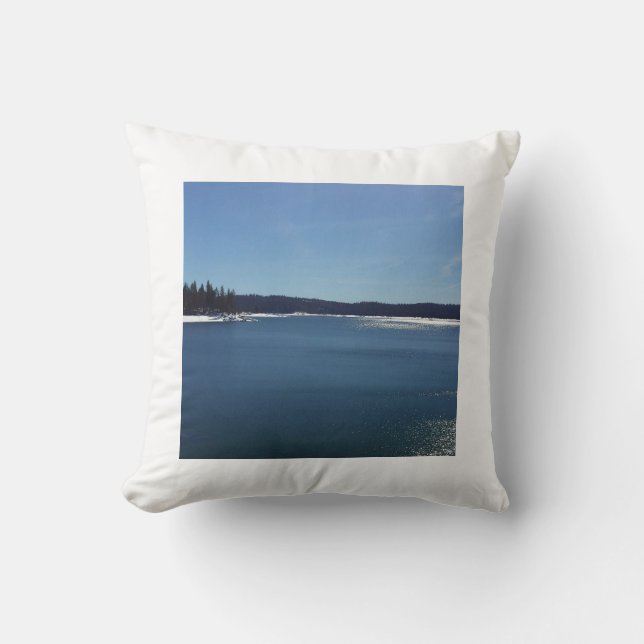 Shaver Lake Throw Pillow (Front)