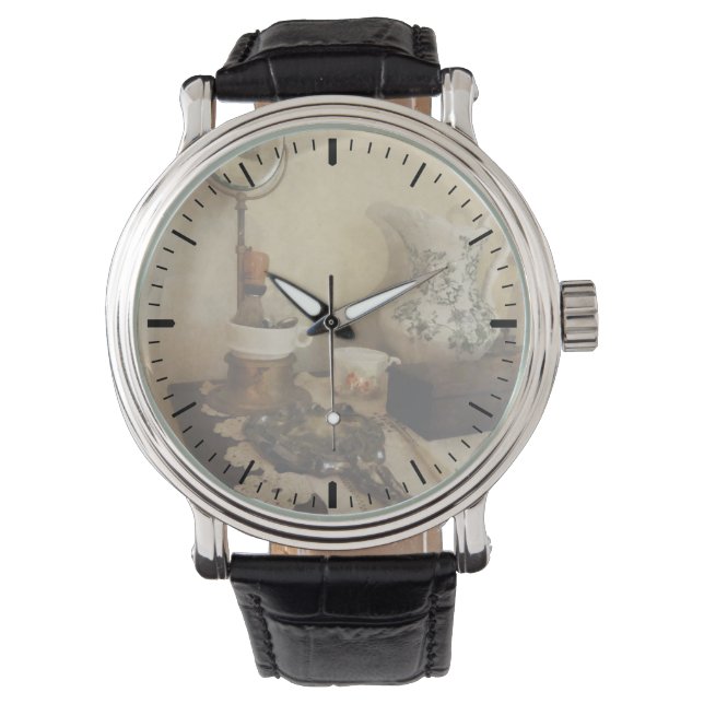 Shaving Brush Mug and Mirror Watch (Front)