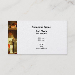 Shaving Brush - Platinum Finish Business Card