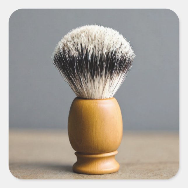 Shaving Brush Square Sticker (Front)
