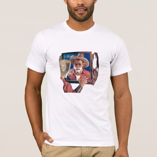 Shaving Cowboy T-Shirt (Front)