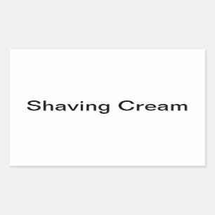 Shaving Cream Labels/ Sticker