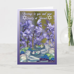 Shavuot Blessings - Shavuot Card With Bluebells