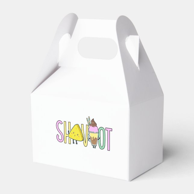 Shavuot - Shavuos, ice cream party, cheese cake Favor Box (Front Side)