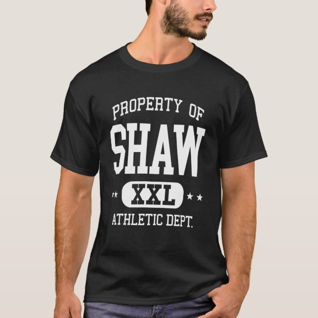 Shaw Retro Athletic Property Dept T-Shirt (Front)