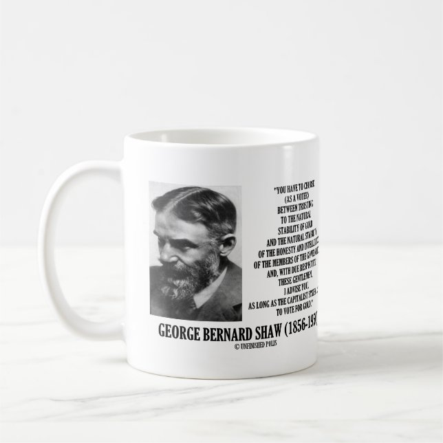 Shaw Stability Gold Honesty Members Government Qte Coffee Mug (Left)