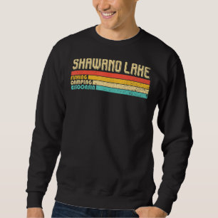 Shawano Lake Wisconsin Funny Fishing Camping Summe Sweatshirt