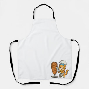 Shawarma Cat Chef Sticker Apron