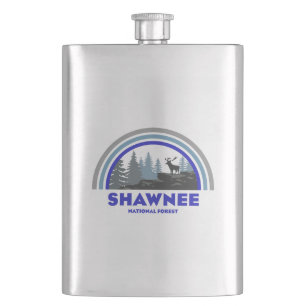 Shawnee National Forest Rainbow Deer Hip Flask