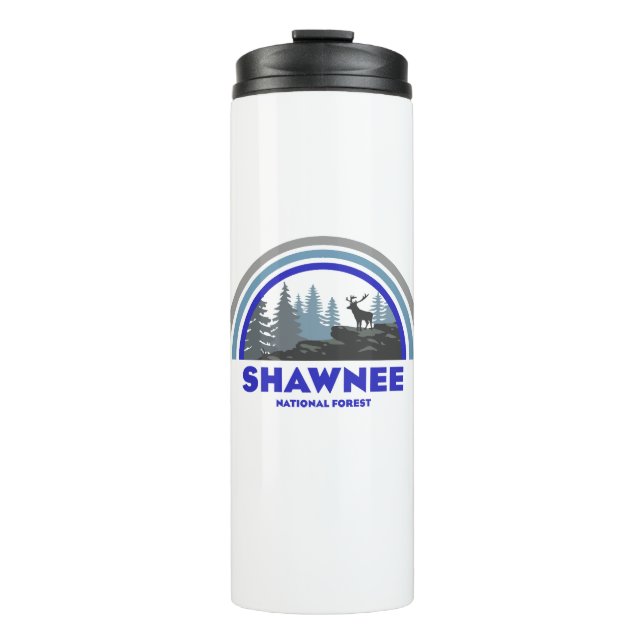 Shawnee National Forest Rainbow Deer Thermal Tumbler (Front)