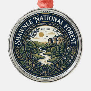 Shawnee National Forest USA Metal Ornament