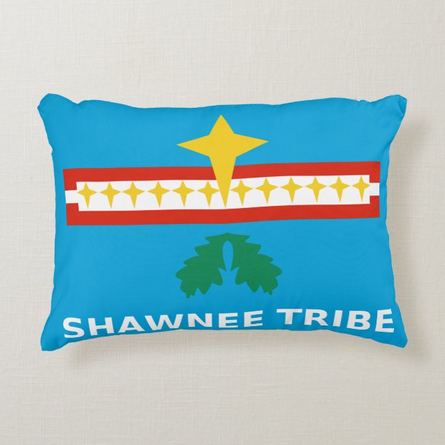 Shawnee Tribe Flag Decorative Pillow (Front)